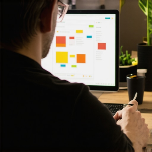 Expert analyzing schema markup and local content for SEO