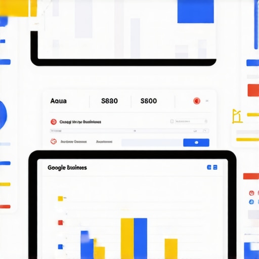 Deep Local SEO Strategy Workspace Person analyzing local SEO analytics and Google My Business dashboard