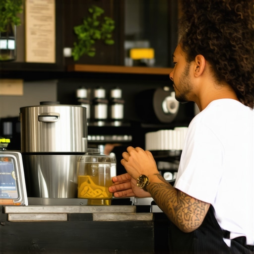 Business owner connecting with community at local event