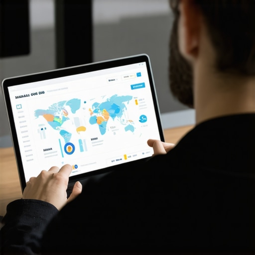 A person reviewing SEO analytics and maps on a laptop to improve local rankings.