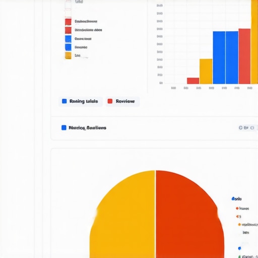 Local SEO Dashboard A screenshot of a custom dashboard showing local ranking and review statistics for a business.