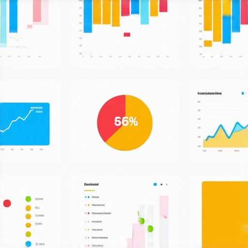 Close-up of a computer screen displaying local SEO analytics, showing charts and rankings