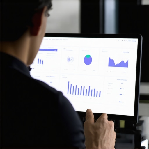 A person reviewing SEO analytics on a laptop to improve local search rankings.