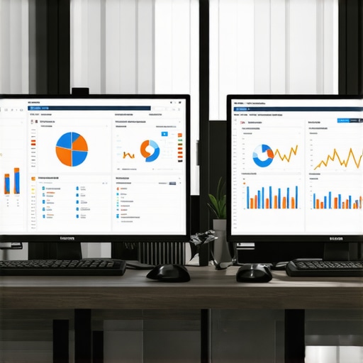 A workspace with screens showing SEO analytics and citation monitoring tools for local SEO management.