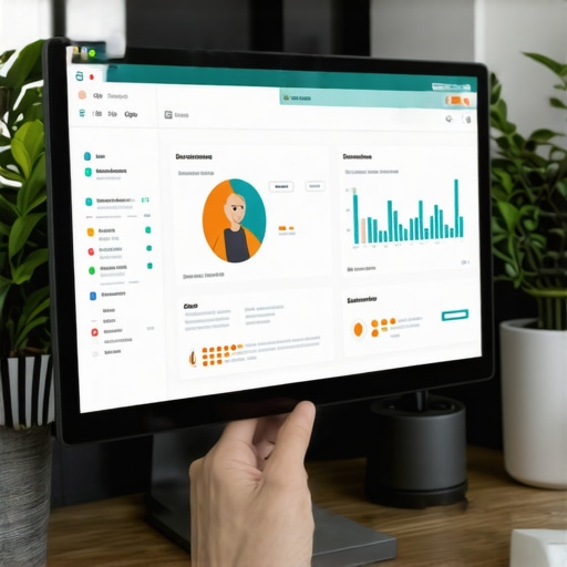 Person reviewing local SEO metrics on computer screen